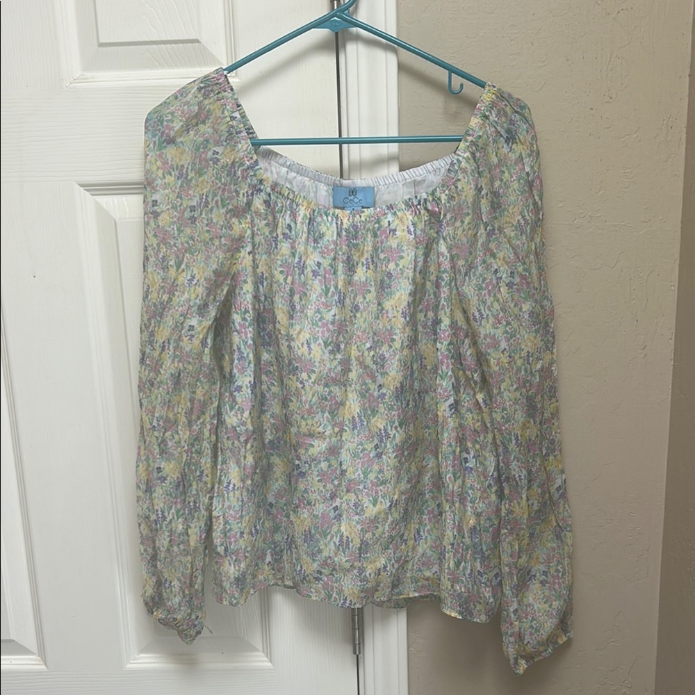 CeCe Floral Women's Top, Small, Unused